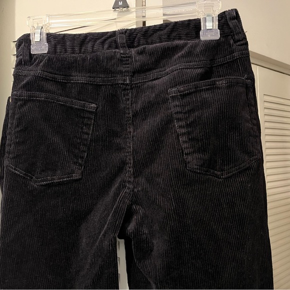 Newport News Jeanology Corduroy Straight Leg Black Jeans, Size 6 Tall - Picture 6 of 7
